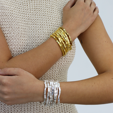 Load image into Gallery viewer, Chic Elongated Bead Bracelet Stack - Set of 7: Gold