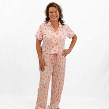 Load image into Gallery viewer, Fun and whimsical Twinkle Tree family pajamas with soft fabric and pink accents.