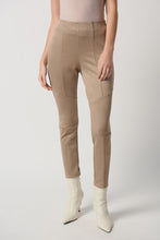 Load image into Gallery viewer, Luxurious scuba suede leggings with a subtle sheen, knee cuts for movement, and a hidden elastic waistband for comfort.