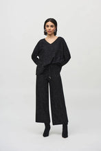 Load image into Gallery viewer, Sequined Sweater Knit Culotte Pants - Joseph Ribkoff