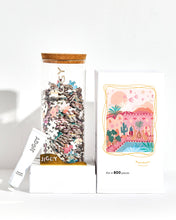 Load image into Gallery viewer, 800pc Puzzle & Glue Kit: Desert Dreams