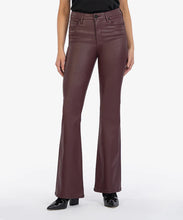 Load image into Gallery viewer, Elevate your look with Kut from the Kloth's Ana Coated High Rise AB Flare jeans - a perfect blend of comfort and style with a unique finish.