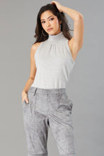 Load image into Gallery viewer, Knit halter top, perfect for dressing up with work pants or down with jeans. Versatile outfit for lunch or dinner.