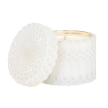 Load image into Gallery viewer, 8oz winter wonderland candle by aqua de soi in glass container