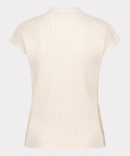 Load image into Gallery viewer, Elegant sand-hued top with a low turtleneck, made from a soft blend of viscose, polyester, and nylon for a cozy fit