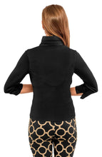 Load image into Gallery viewer, Elegant black twisted blouse, suitable for various occasions, easily styled with jeans, skirts, or trousers for any season.