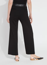 Load image into Gallery viewer, Black Denver Hi Waist Wide Leg Pants by Lysse, made from soft, stretchy fabric.