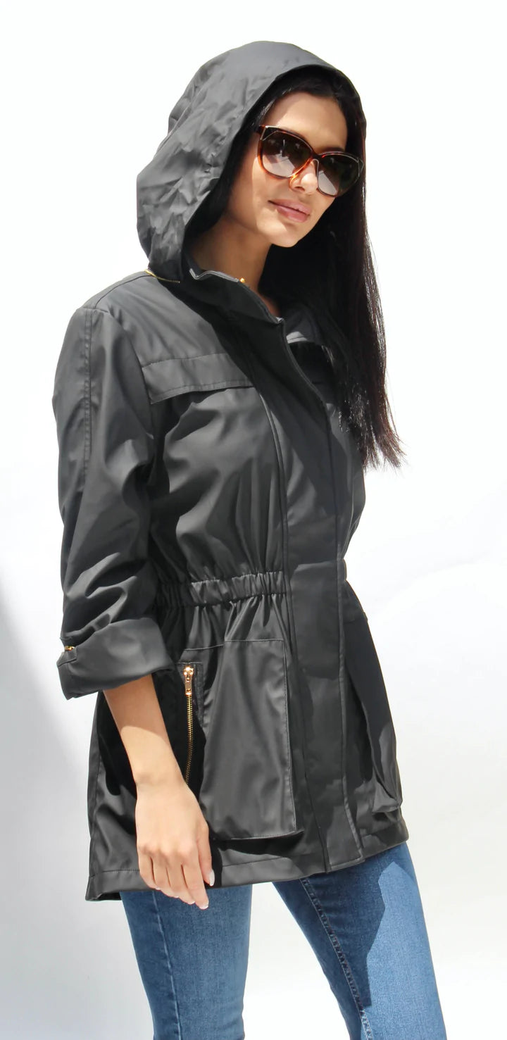 Ciao milano deals rain jacket black
