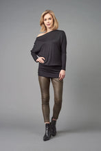 Load image into Gallery viewer, Banded Bottom Tunic from Lola & Sophie: modern design with flattering band detail on hemline. Perfect for a playful, comfy day-out.