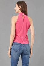 Load image into Gallery viewer, Stand out in this Lola & Sophie Coral Ring Halter Top featuring eye-catching ring hardware for a bold and stylish look.