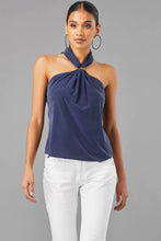 Load image into Gallery viewer, Lola & Sophie's Nightfall Ring Halter Top: Stand out in this fashion-forward piece, guaranteed to receive compliments!