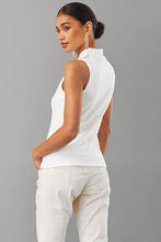 Load image into Gallery viewer, Lux Ponte Twist Neck Top by Lola & Sophie: Luxe top with eye-catching twist neck and sumptuous ponte fabric. Perfect for any occasion, from casual to formal.