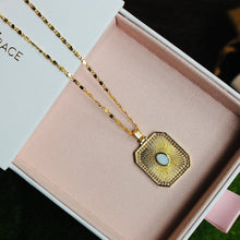 Load image into Gallery viewer, Gold-Filled Opal Sunburst Pendant: Gold
