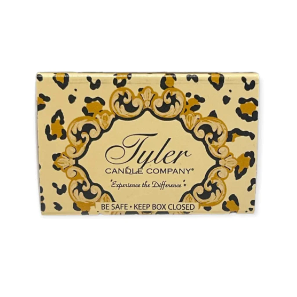 Tyler matches lighting candles. Ideal for setting the mood with your favorite scents. Illuminate the room!