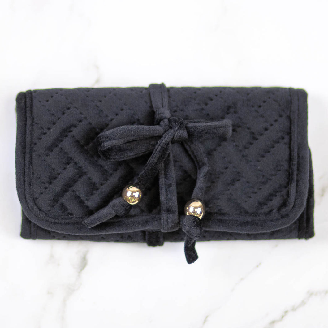 Quilted Favorite Things Jewelry Organizer in Black