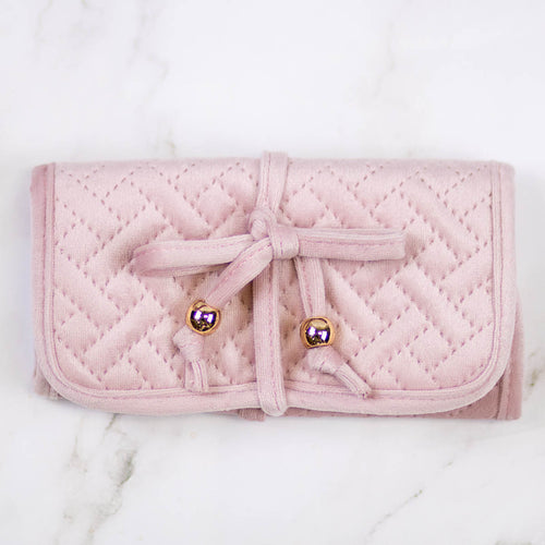 Quilted Favorite Things Jewelry Organizer in Light Pink