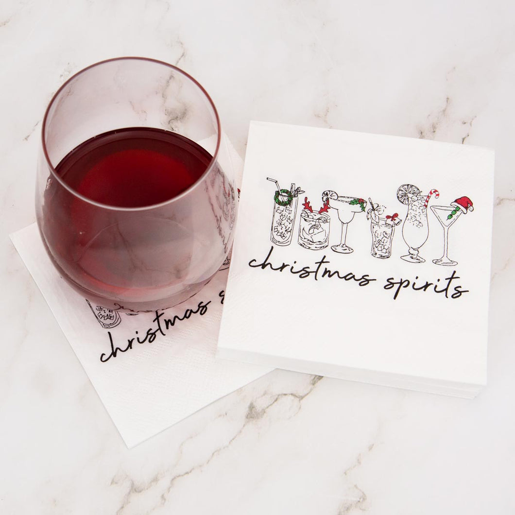 Christmas Spirits Cocktail Napkins (Pack of 20)