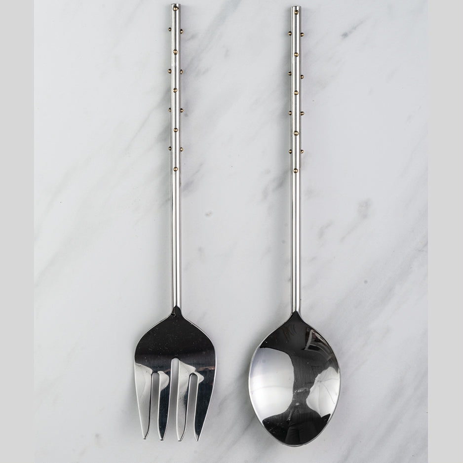 Gold Dots Server Set of 2