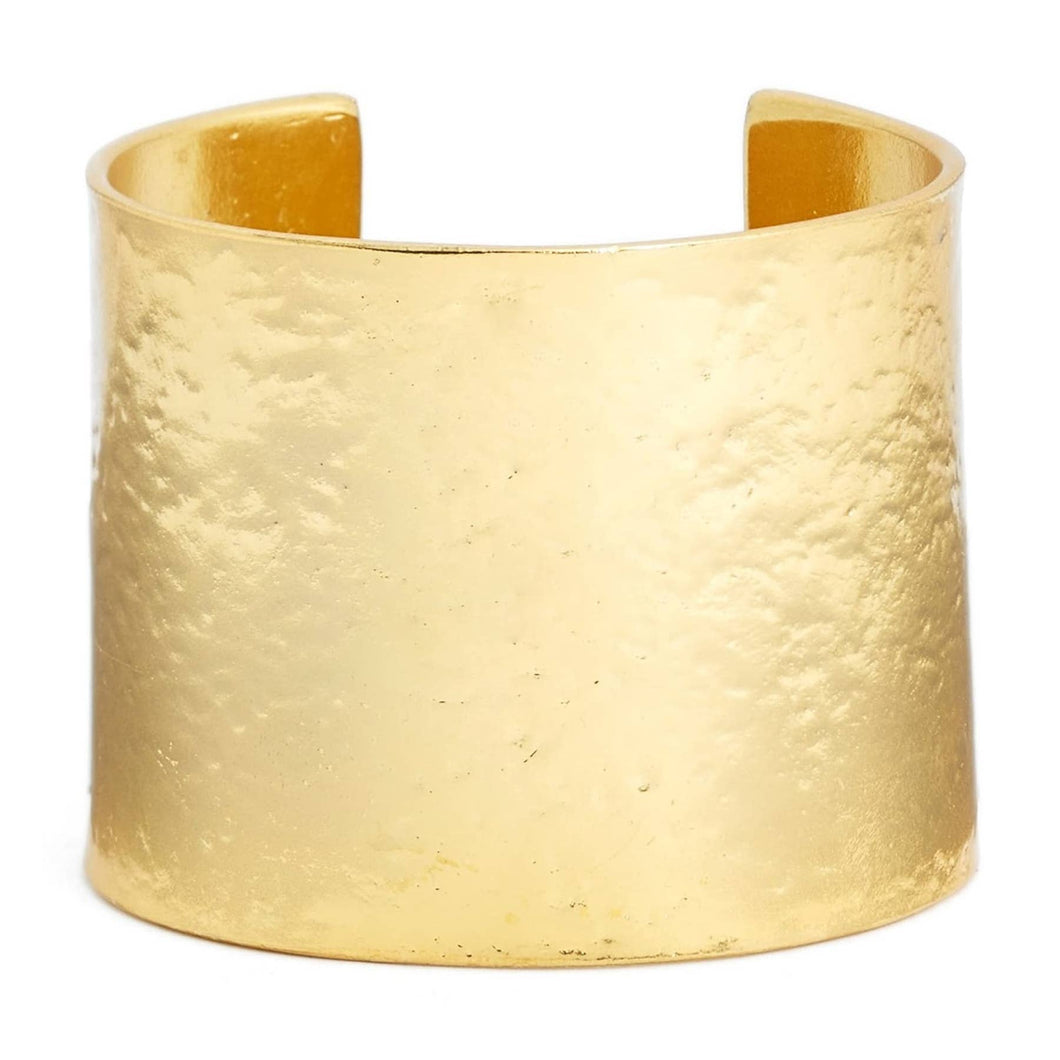 Textured Cuff Bracelet – Stand Out in Style: Gold