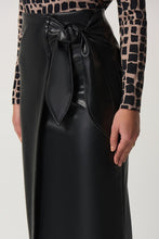 Load image into Gallery viewer, Tie Front Leather Skirt
