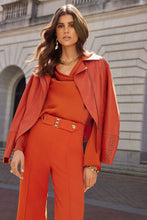 Load image into Gallery viewer, Orange Leather Jacket
