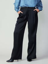 Load image into Gallery viewer, Elegant Jake Silky Pintucked Trousers crafted from silky fabric for effortless style.

