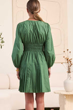 Load image into Gallery viewer, Dusty Green V-Neck Dress - Current Air
