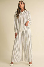 Load image into Gallery viewer, Pleated Stripe Pants
