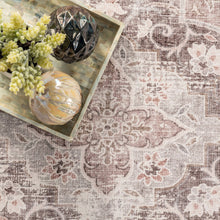 Load image into Gallery viewer, Decorative tray with flowers and vases showcased on a sleek Oriental rug - perfect for adding a touch of sophistication to your space.
