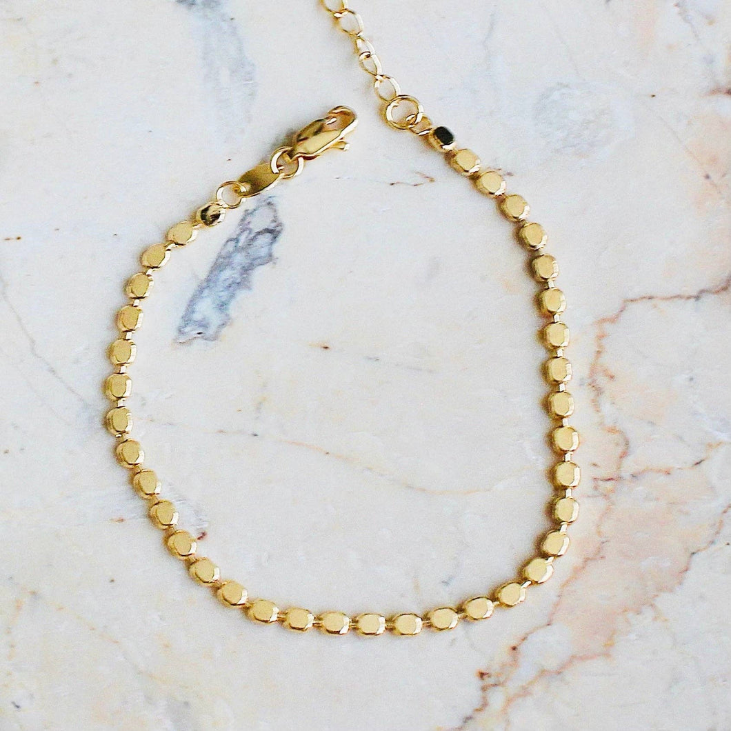 Gold Filled Orb Bracelet: Gold