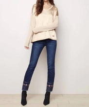 Load image into Gallery viewer, Natural Satin Combo Knit Top - Charlie B
