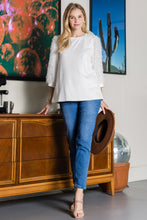Load image into Gallery viewer, Abby White Suede Top with Feathered Sleeves - JOH Apparel
