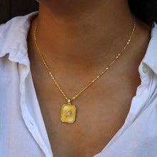 Load image into Gallery viewer, Gold-Filled Opal Sunburst Pendant: Gold
