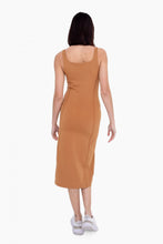 Load image into Gallery viewer, 3. A chic square neck midi dress in a stunning shade of orange.

