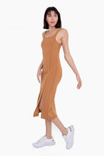 Load image into Gallery viewer, A vibrant midi dress with a square neckline in a striking orange color.2. An elegant midi dress featuring a square neckline and a bold orange hue.

