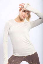 Load image into Gallery viewer, Active Long Sleeve Pullover with Thumb Holes
