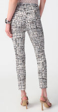 Load image into Gallery viewer, Abstract print pull-on pants in slim silhouette. Millennium fabric. Stylish side pockets and faux fly. Composed appearance.
