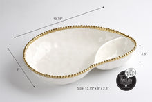 Load image into Gallery viewer, Pampa Bay 2 Section Serving Bowl

