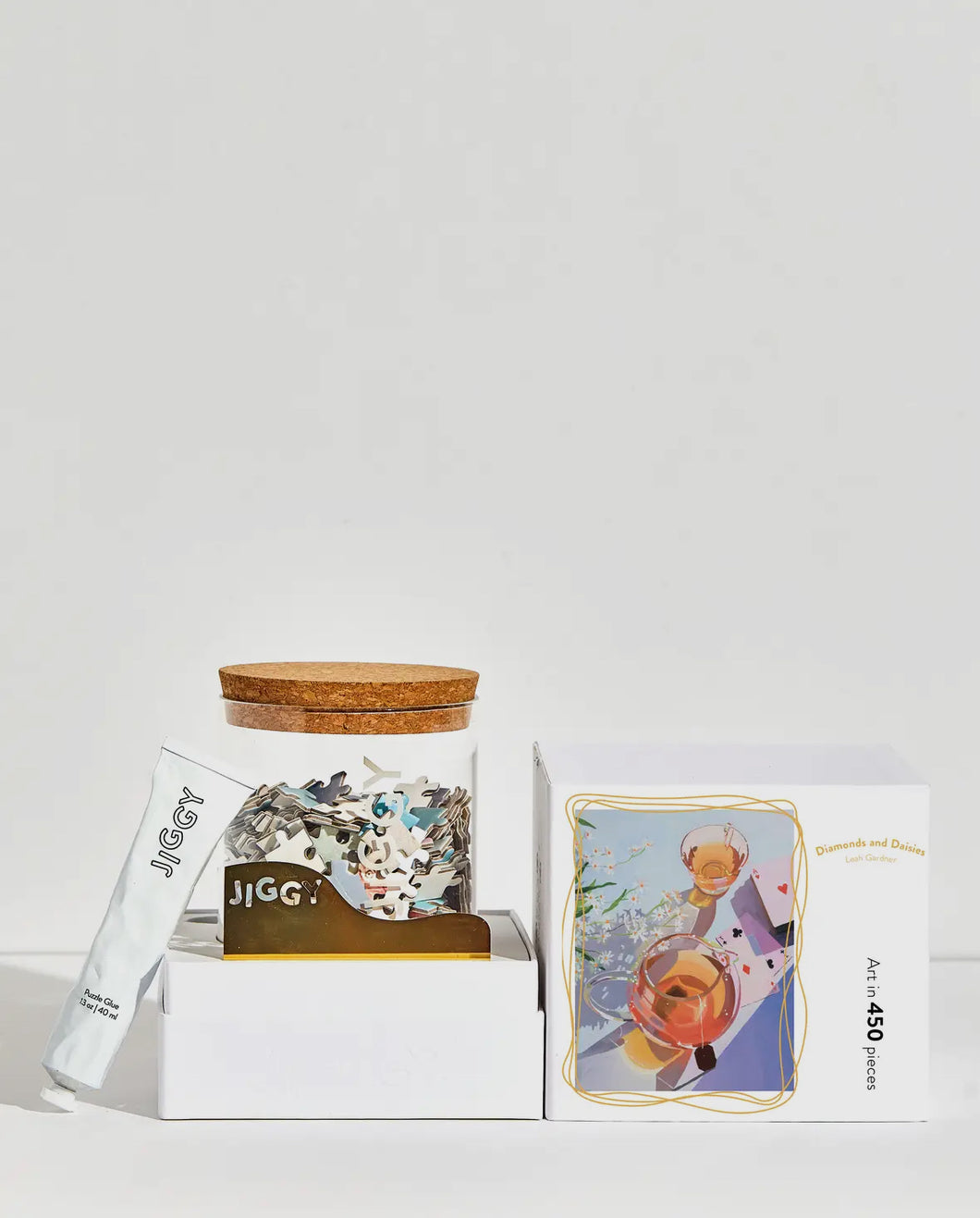 450pc Puzzle & Glue Kit: Diamonds and Daisies