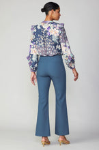 Load image into Gallery viewer, Trendy blue pants with a split hem.

