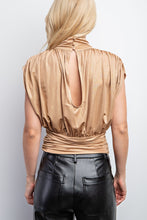 Load image into Gallery viewer, Swift Gold Ruched Top

