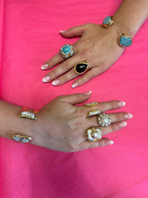 Load image into Gallery viewer, Tear Drop Ring Black - Easton Elle
