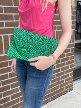 Load image into Gallery viewer, Green Simonetta Clutch - Shiraleah
