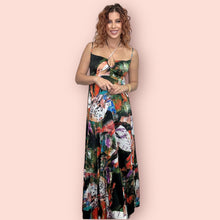 Load image into Gallery viewer, Abstract Floral Keyhole Maxi - Sophie &amp; Lola
