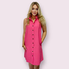 Load image into Gallery viewer, Popping Pink Dress - Boho Chic
