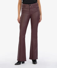 Load image into Gallery viewer, Elevate your look with Kut from the Kloth&#39;s Ana Coated High Rise AB Flare jeans - a perfect blend of comfort and style with a unique finish.
