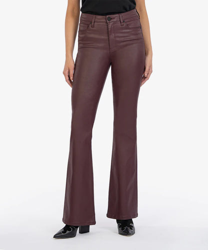 Elevate your look with Kut from the Kloth's Ana Coated High Rise AB Flare jeans - a perfect blend of comfort and style with a unique finish.
