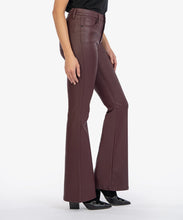 Load image into Gallery viewer, Kut from the Kloth&#39;s Ana Coated High Rise AB Flare jeans offer a stylish and comfortable look with a special coating.&#39;

