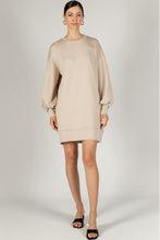Load image into Gallery viewer, Lucy Scuba Dropped Shoulder Long Sleeve Dress
