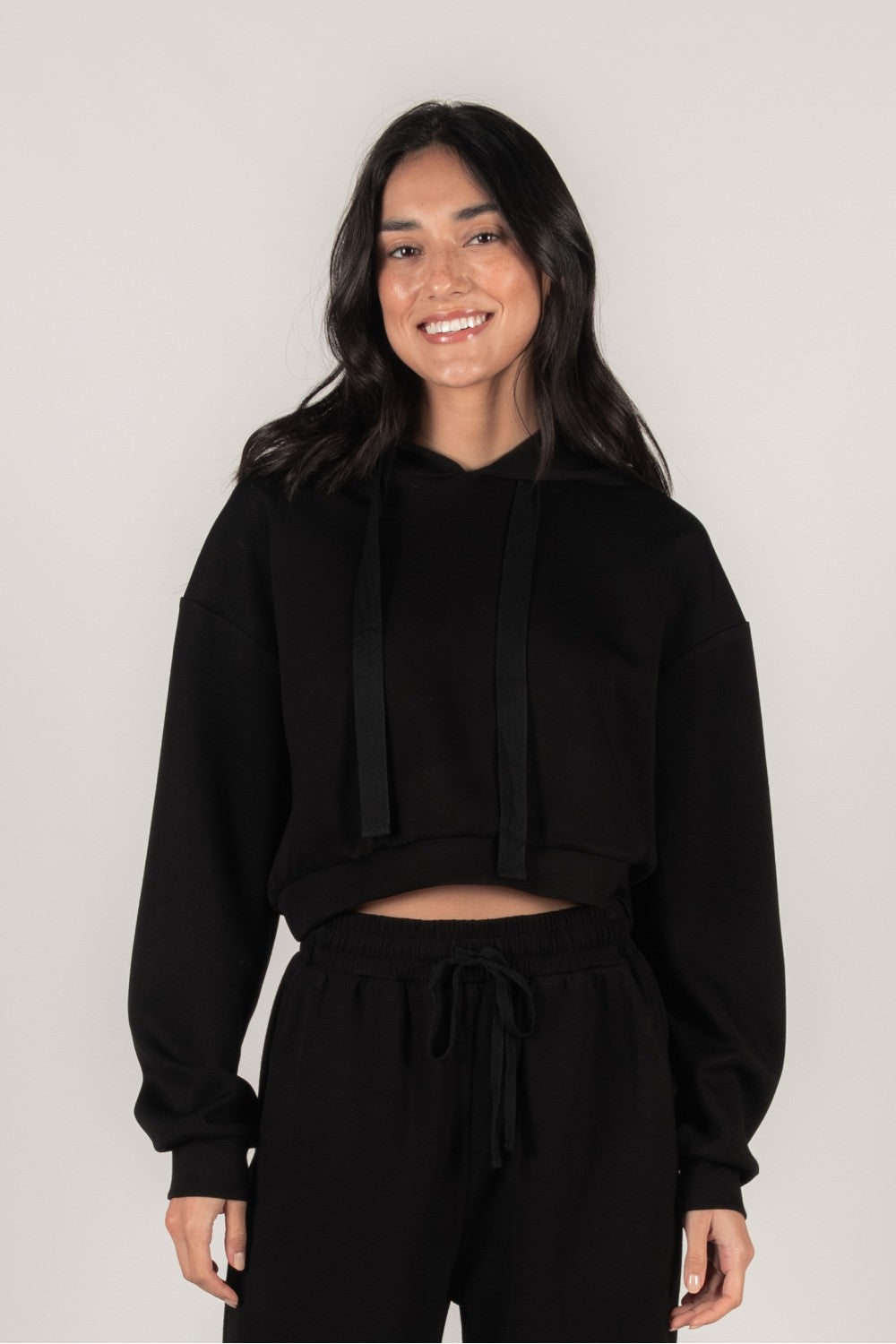 Merlin Scuba Cropped Hoodie Top